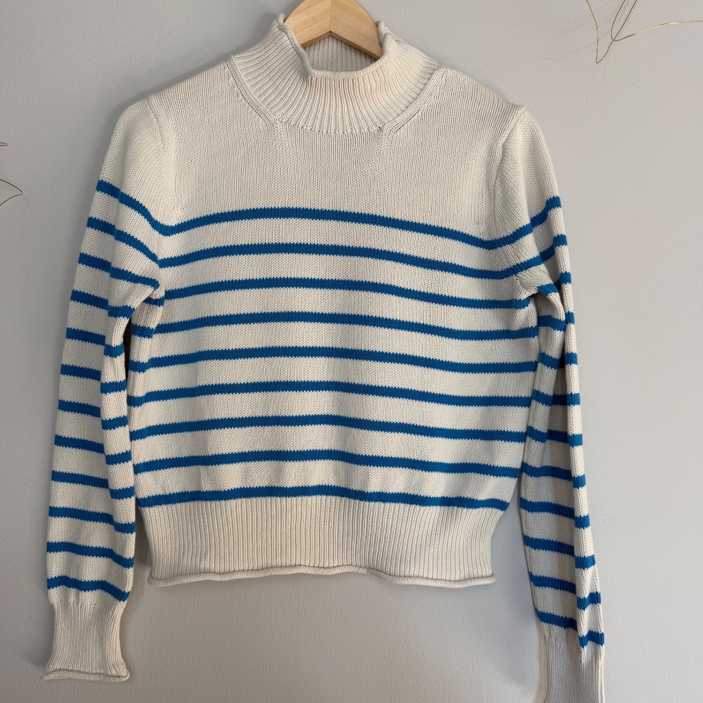 J Crew High Neck Striped Sweater - Picture 2 of 7